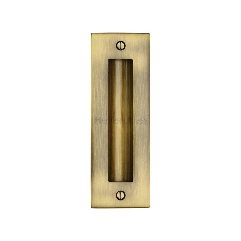 Heritage Brass Heritage Flush Pull, 15.24 cm H, Antique Brass