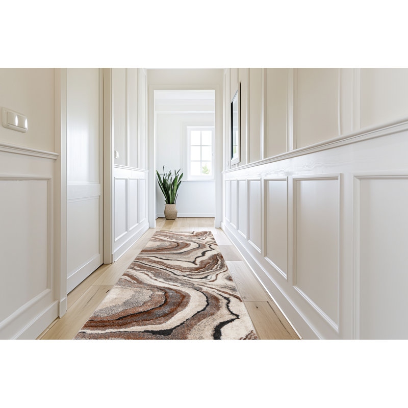 Darries Abstract Area Rug, Runners 80 x 300 cm