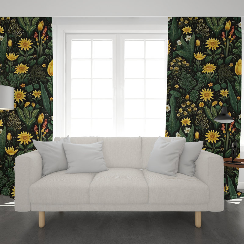 Janus Room Darkening Curtain, 40" W x 52" L