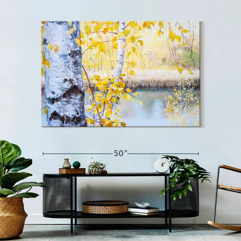 Harnek Lakeside Birch Trees, 34" H x 51" W