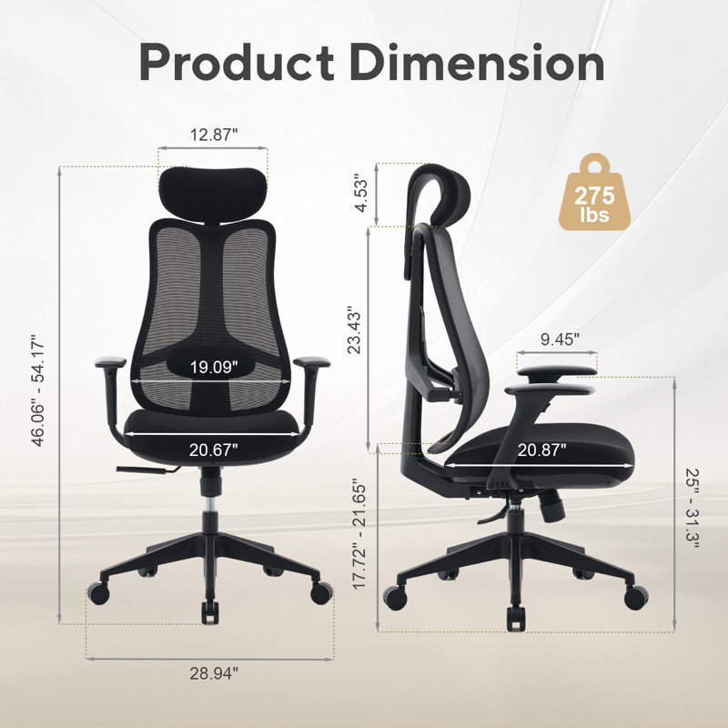 Fauteuil de bureau ergonomique Nouhaus Fluido, Black