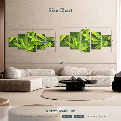 Marijuana Leaf Garden