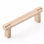 Emtek Select Cabinet Pull 3-1/2" C-C, Rectangular Stem, Knurled Bar
