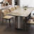 Simple and luxurious rectangular dining table-789058024