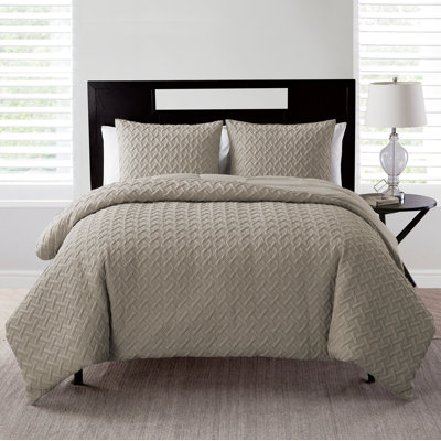 Nina II Traditional Microfiber / Polyester Standard Geometric Comforter Set