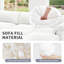Canapé modulaire rembourré en nuage, canapé confortable et moderne, rembourré de duvet, sièges profonds convertibles pour salon, salon, chambre à coucher-1022022694