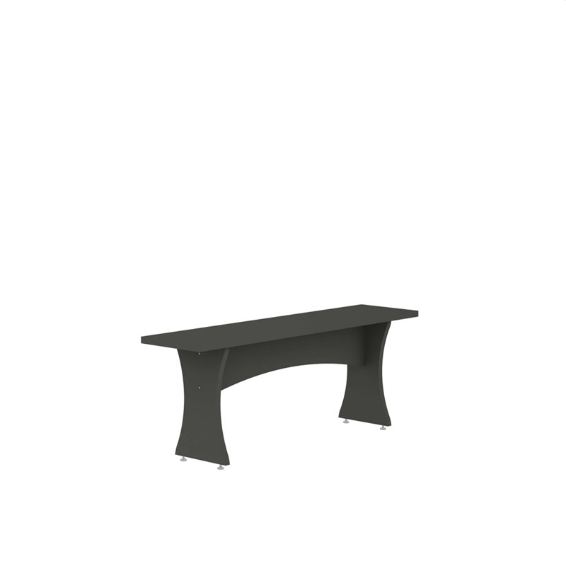 Banc de salle à manger moderne gris anthracite Coney, Gris
