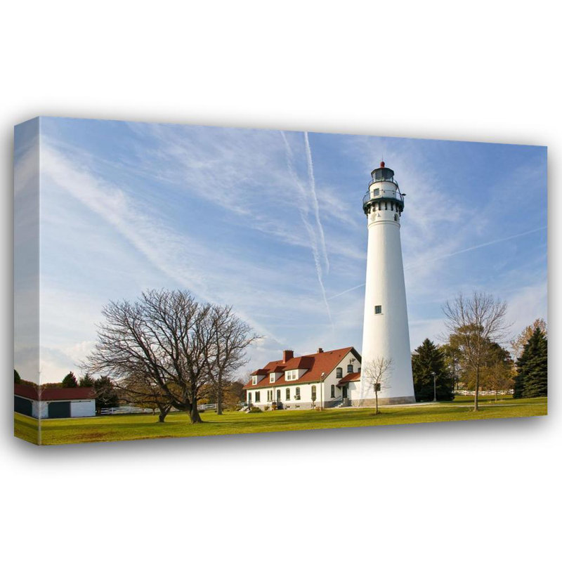 Wind Point Lighthouse, Wisconsin, 16" H x 24" W
