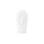 Emerging Face Sculpture, Gel Coat White