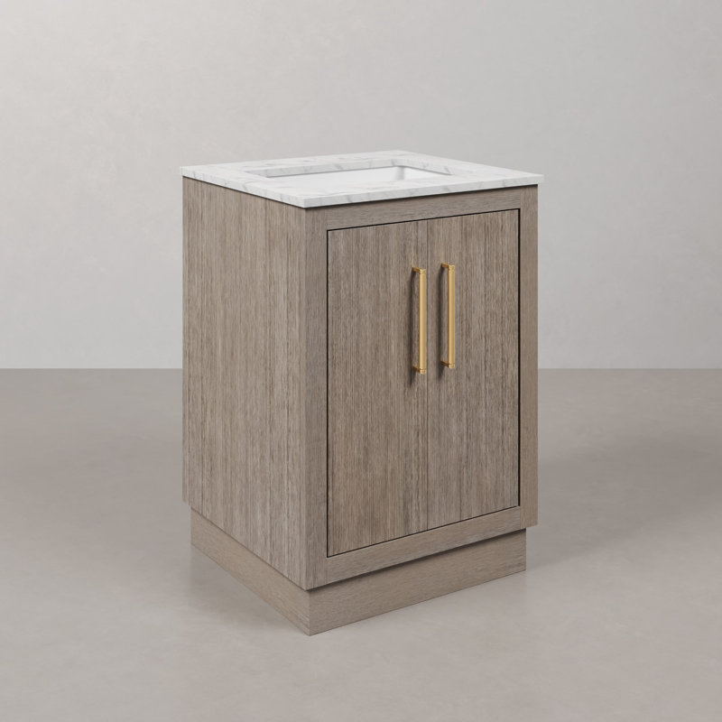 Hugo 24'' W Single Vanity, Satin Gold