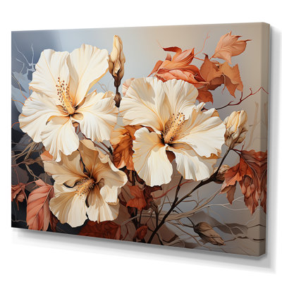 Fleurs d'hibiscus aux tons rétro évoquant la nostalgie