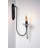 Modern Black Wall Lamp, Metal Body, 20.9 x 3.9 x 2.0 Inches | E27 Socket, Max 40W (Bulb Not Included) | IP20 Rated, Stylish & Durable Design for Living Room, Bedroom, or Office Lighting Solutions-1060121107