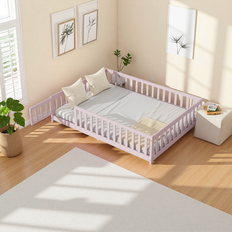 Lit sur pied, Lit double, Rose