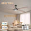 Ventilateur de plafond moderne à 5 pales avec lumières, télécommande et contrôle Alexa, moteur à courant continu silencieux, à intensité variable, intérieur extérieur-1393436462-1393436459