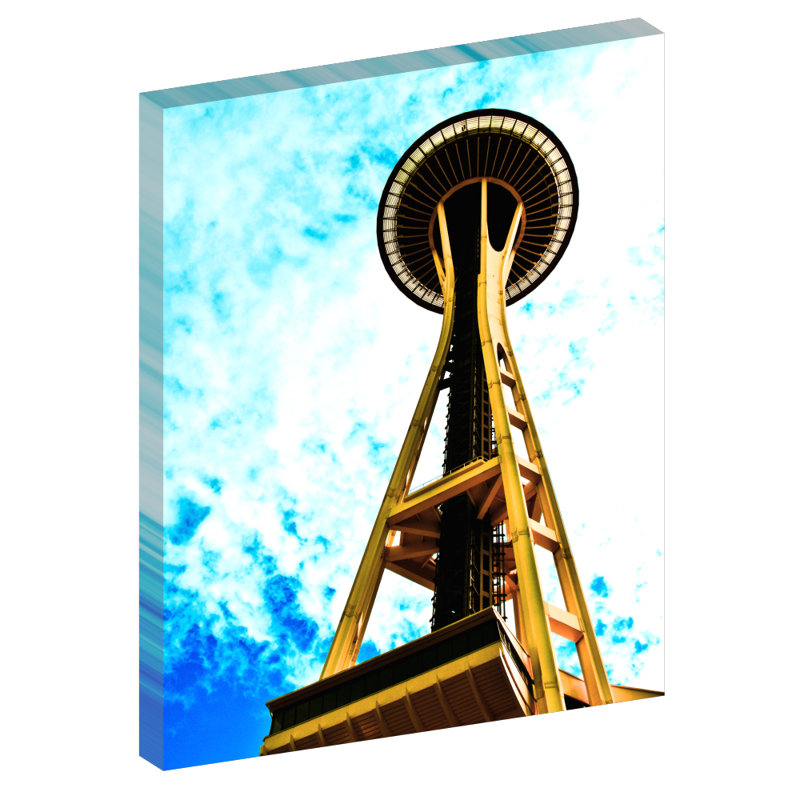 Seattle Space Needle, Seattle Washington - photographie sur toile tendue, H 40 po x l 30 po x 1,5 po