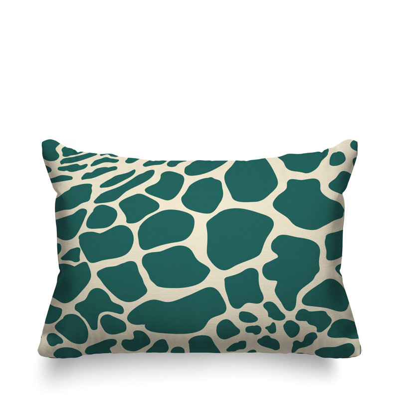 Oreiller rectangulaire réversible intérieur / extérieur Giro, Rectangle H 18 po x l 25 po, Vert