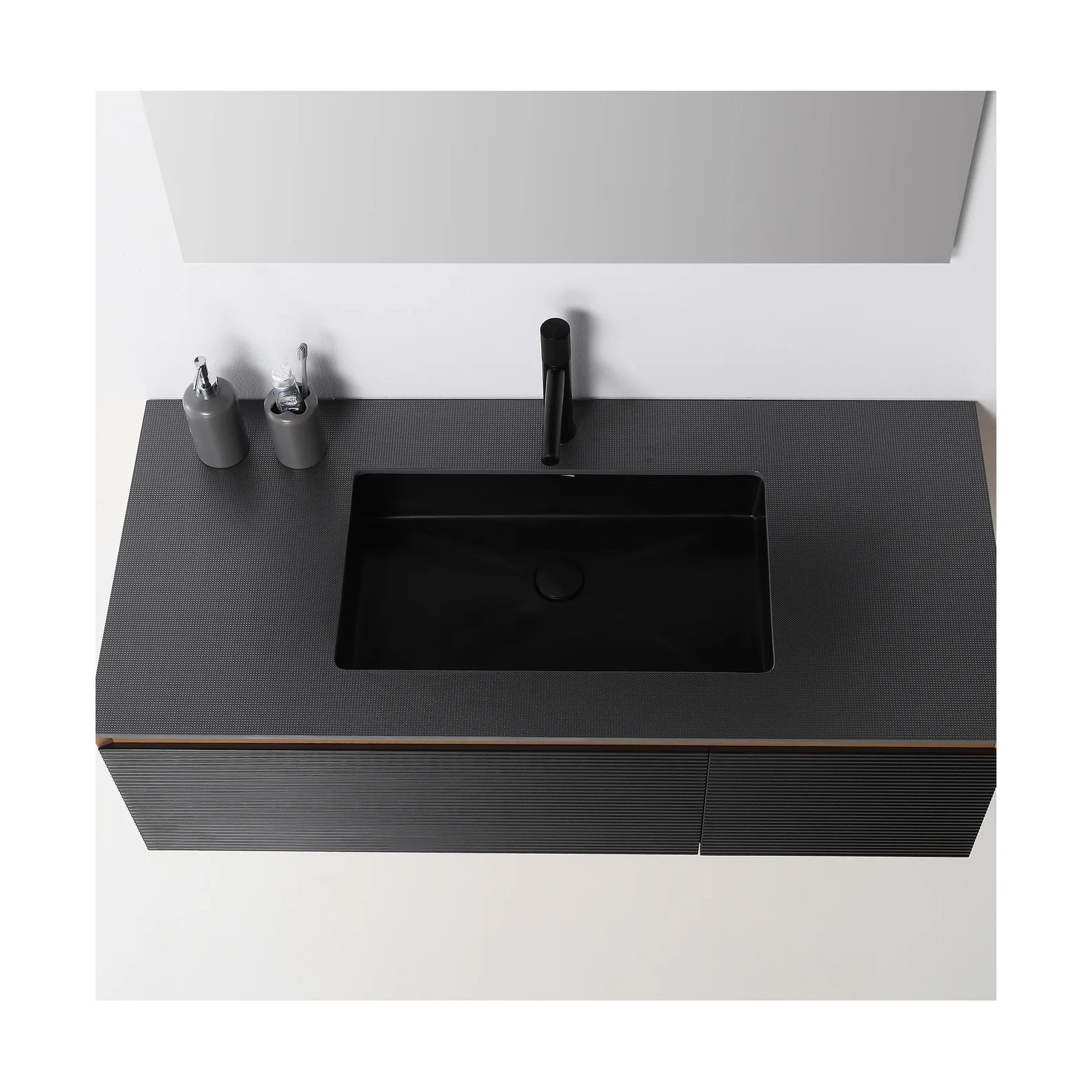Diella 48'' Single Bathroom Vanity, Matte Black