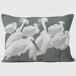 Spoonbills - Robert Gillmor Cushion