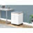 Rolling File Cabinet With Storage Options For Office, White And Grey Cement Laminate Appearance Office Feature Space,