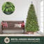 Demi-arbre de Noël pré-éclairé-391691427