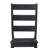 Black 5-Piece Rectangular Trestle Dining Table Set