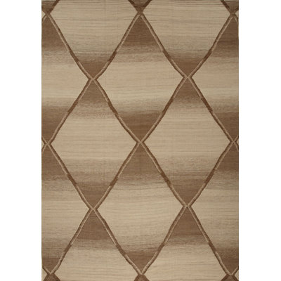 Geometric Area Rug in Brown/Beige