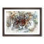 Tiger in the Blue in Abstract - Picture Frame Painting Print-55611360-55611362