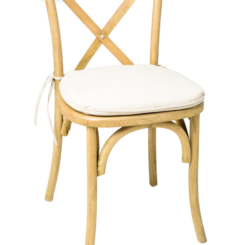 Coussin de chaise de salle à manger à dossier croisé