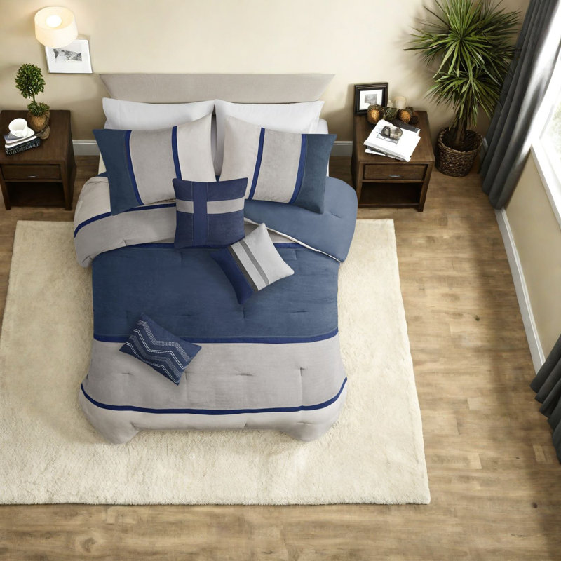 Hypoallergenic Bedding Sets, Polyester Faux Suede, Modern Cabin Decor