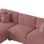 Canapé modulaire rembourré 3 pièces en velours côtelé-L-500320486-500320507