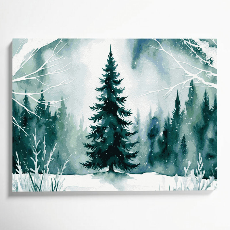 Art mural sur toile de Noël, H 11 po x l 14 po