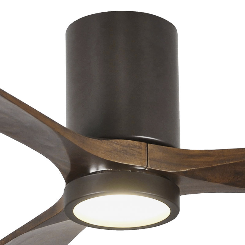 Irene LED Ceiling Fan, Textured Bronze, Walnut, 42"
