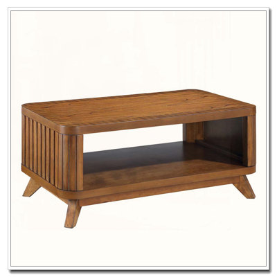 Table basse rectangulaire en bois