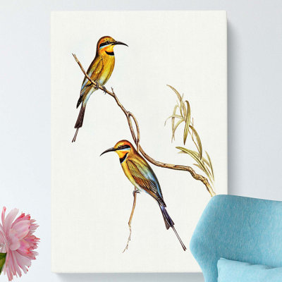Australian Bee Eater by Elizabeth Gould - Wrapped Canvas Painting Pint - Wrapped Canvas