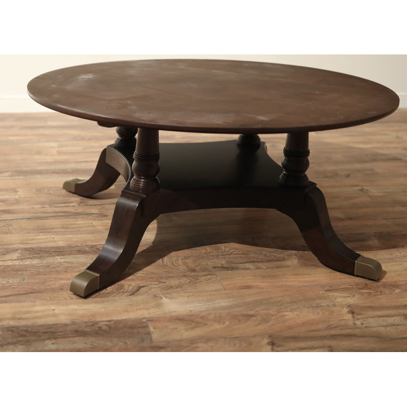 Round Mahogany Wood Dining Table