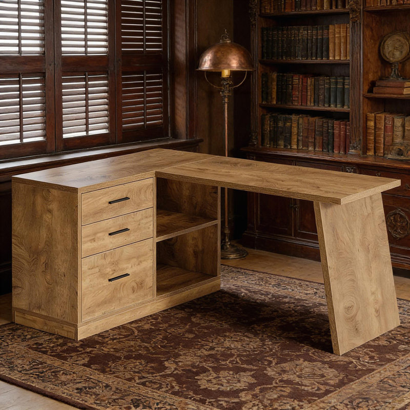 Modern L-Shaped Computer Desk