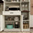 70.8" Kitchen Pantry With Charging Station
