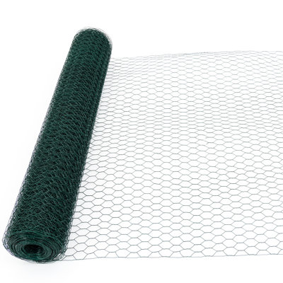 60m Galvanized Chicken Wire, Outdoor Garden Use, Dark , Rust, 1.57in X 1in Mesh, Long-lasting Fence, Rust Poultry Netting, Strong Material