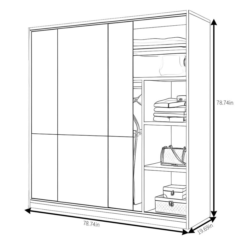 Oller, 79" H x 79" W x 20" D