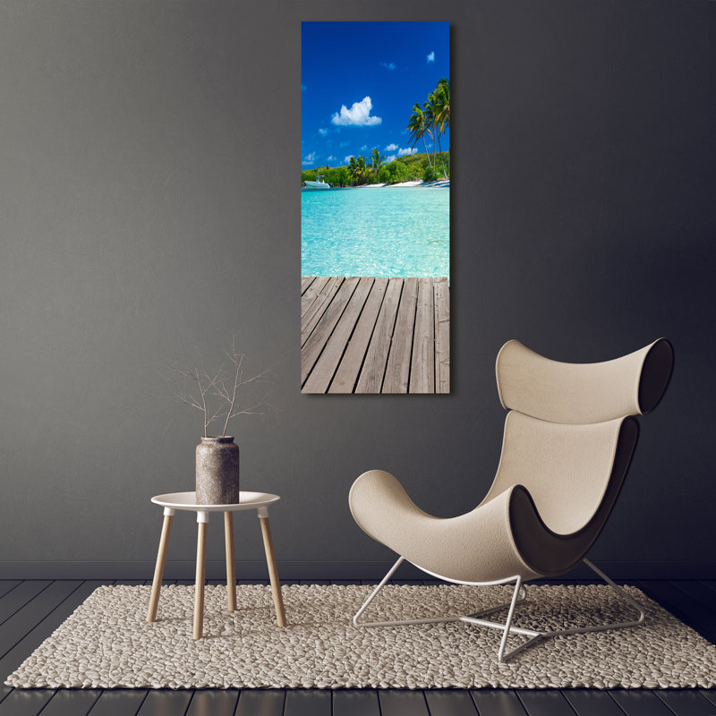 Tropical Beach - Wrapped Canvas Print