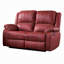 Causeuse inclinable manuelle, plateau-coussin, similicuir Zuru Motion-104466375