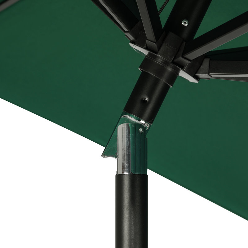 Stacia 108'' Octagonal Market Umbrella with Breez-Tex Canopy, Green