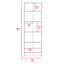Armoire H 71 po, deux portes, cinq tablettes internes-1257733387