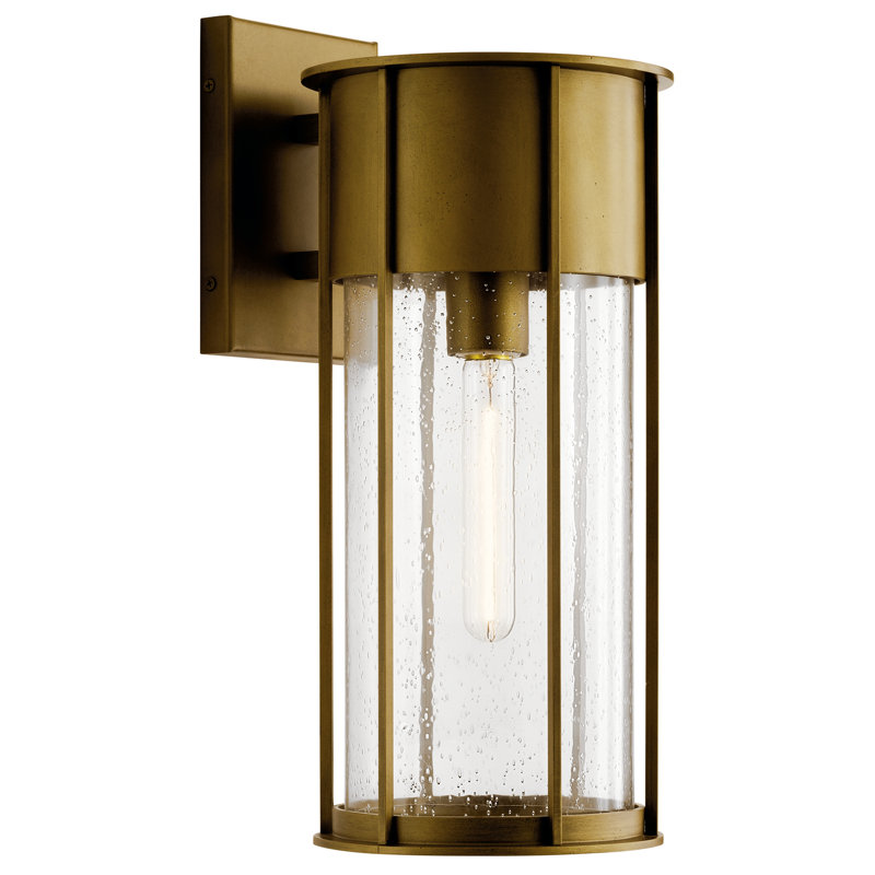 Griswalde Wall Light, Natural Brass, 18" H x 8" W x 10" D