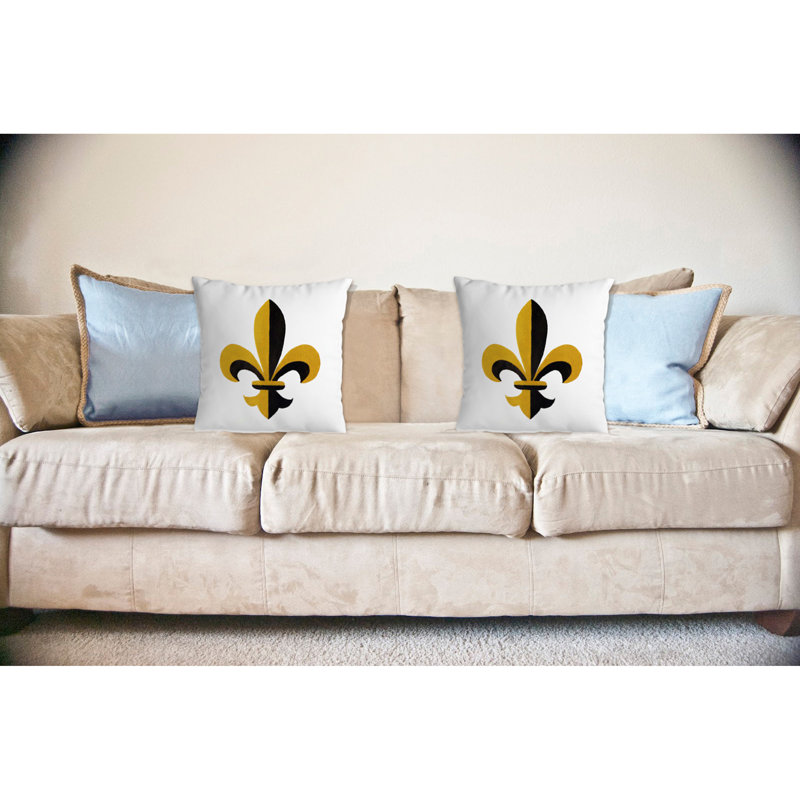 Coussin intérieur/extérieur Fleur-de-lis