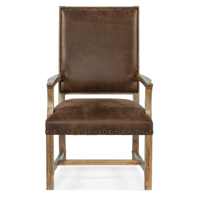 Big Sky Leather Host Arm Chair