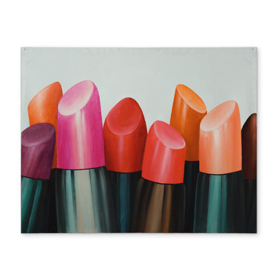 Lipstick Addict Bedroom Beauty Romantic Polyester Placemat