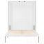 Grand lit escamotable avec supports de rangement cachés-1317252648