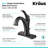 Kraus Arlo Single Hole 1-Handle WaterSense Bathroom Sink Faucet with Drain and Deck Plate-76619046