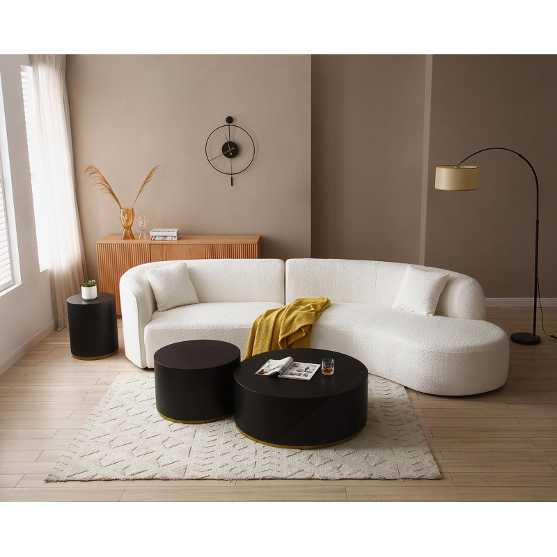 Table basse ronde pour le salon